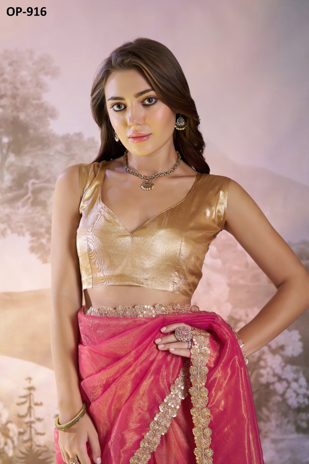 Op-916 Laxminam Twill Sarees