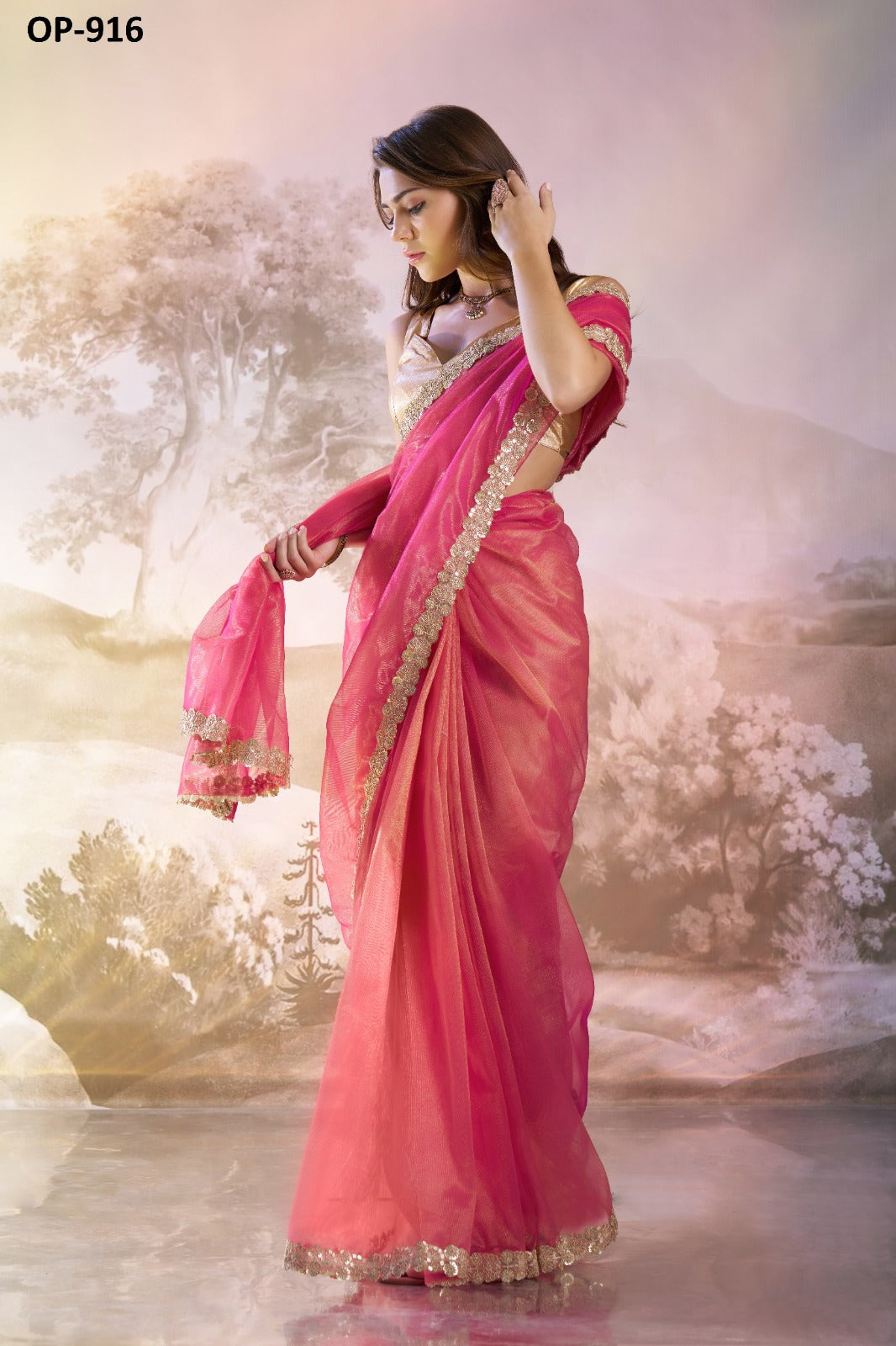 Op-916 Laxminam Twill Sarees