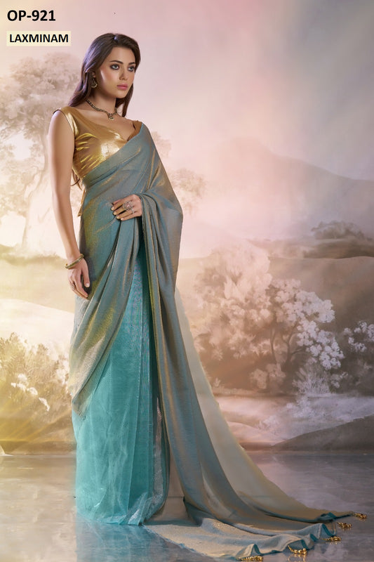 Op-921 Laxminam Organza Sarees