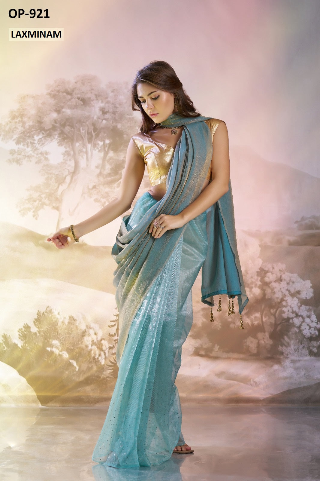 Op-921 Laxminam Organza Sarees