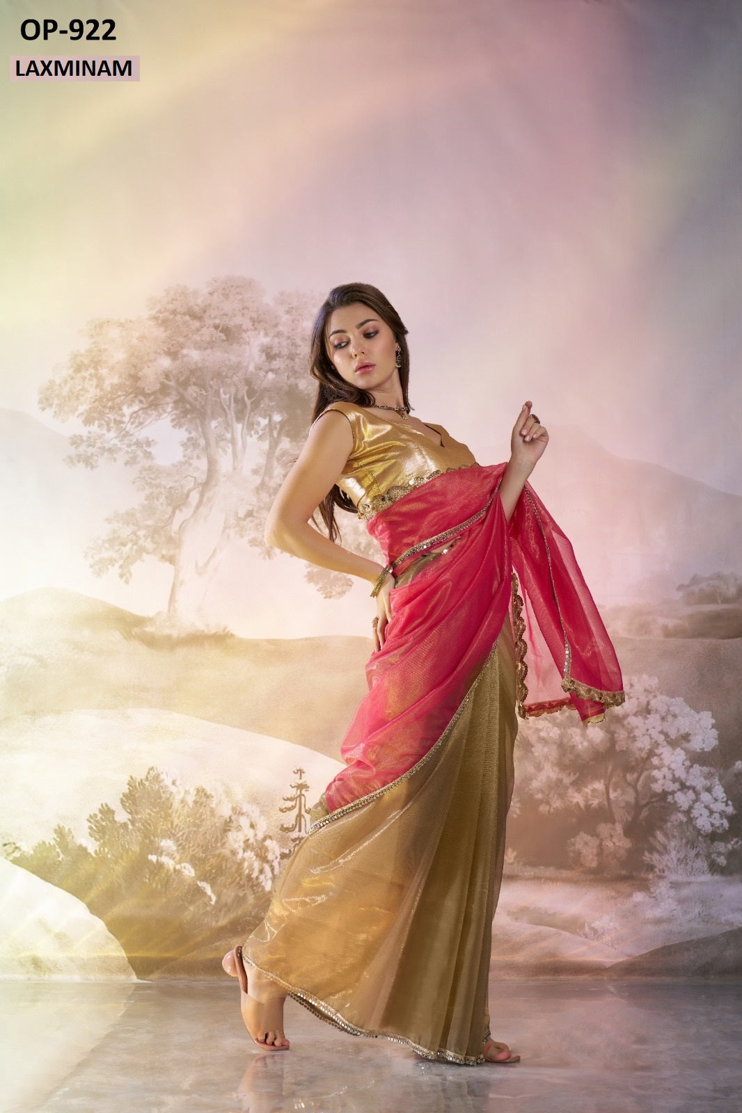 Op-922 Laxminam Net Sarees