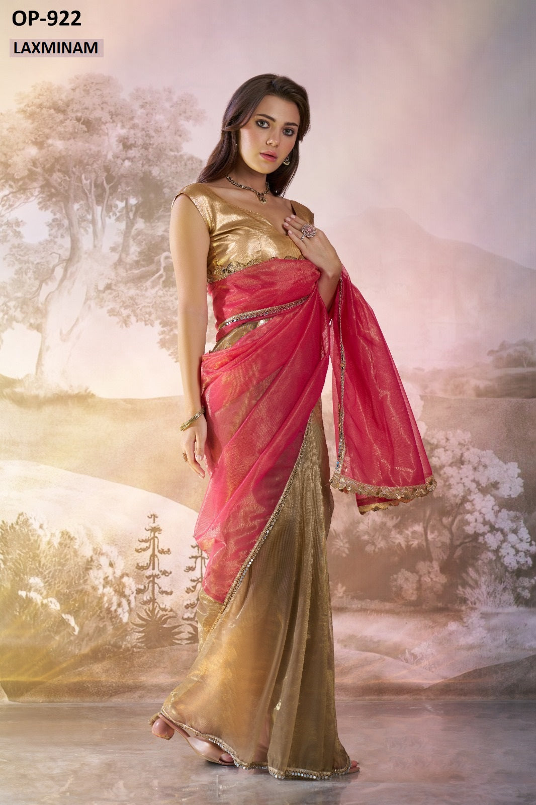 Op-922 Laxminam Net Sarees
