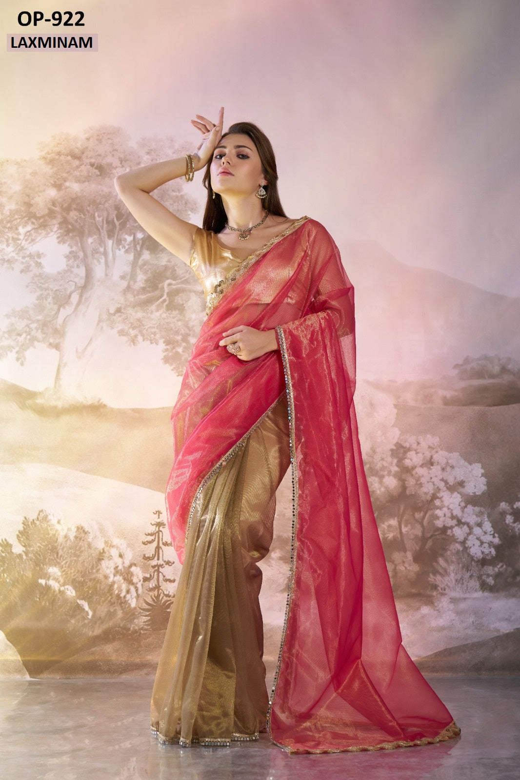 Op-922 Laxminam Net Sarees