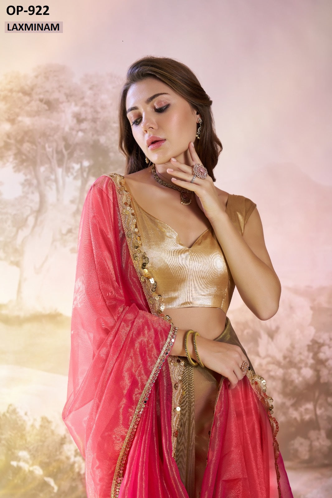 Op-922 Laxminam Net Sarees