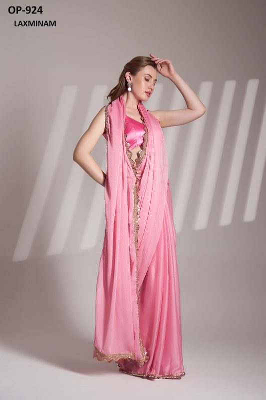 Op-924 Laxminam Chiffon Sarees