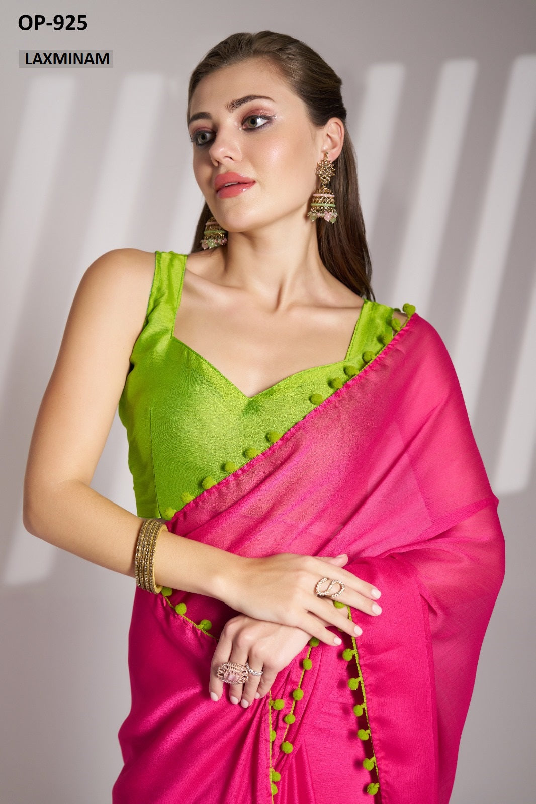 Op-925 Laxminam Chiffon Sarees