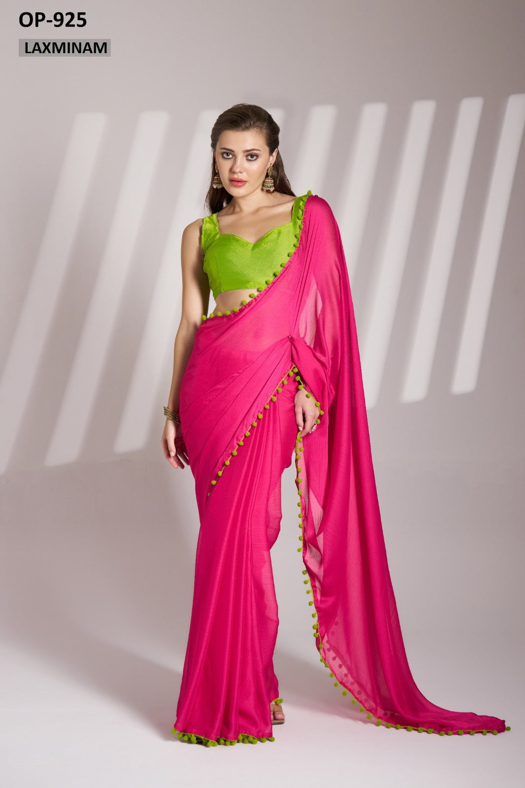 Op-925 Laxminam Chiffon Sarees
