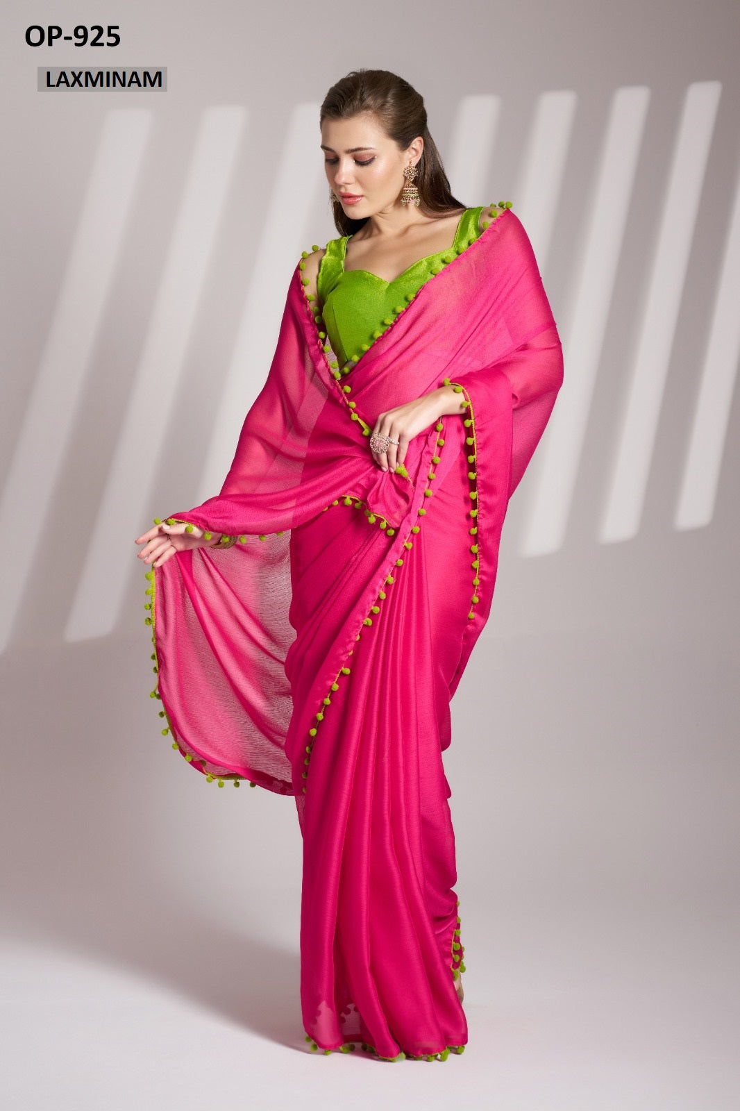 Op-925 Laxminam Chiffon Sarees