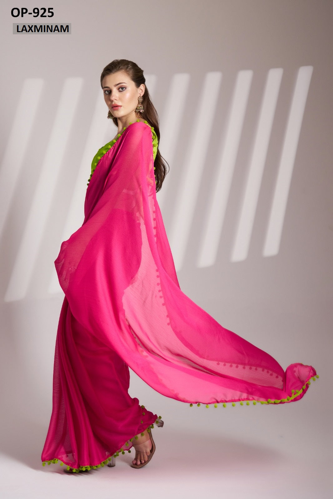 Op-925 Laxminam Chiffon Sarees