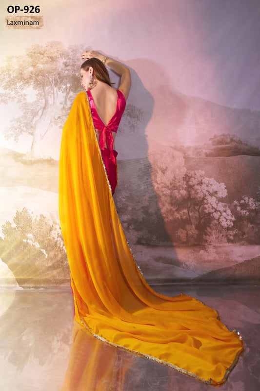 Op-926 Laxminam Chiffon Sarees