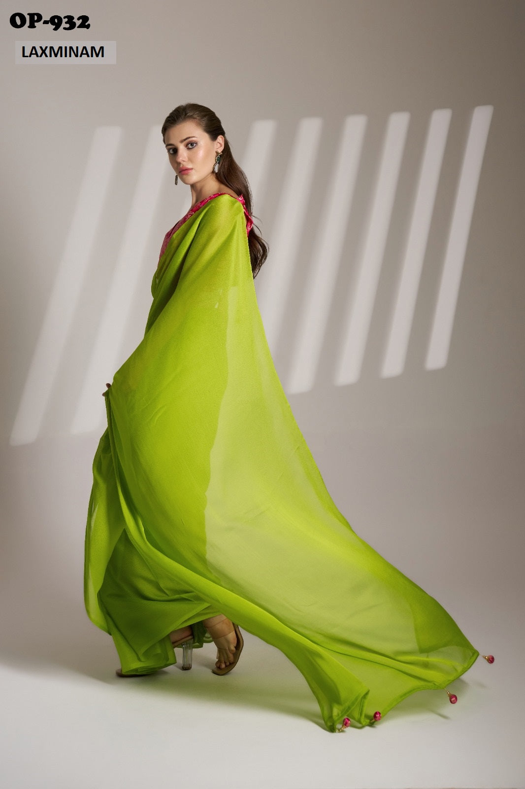 Op-932 Laxminam Chiffon Sarees