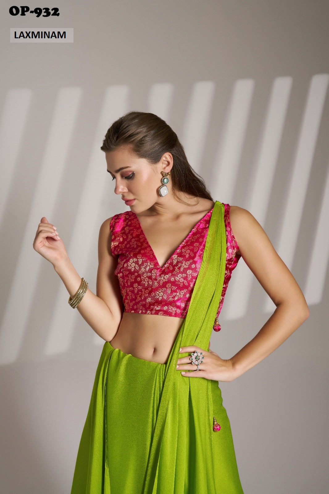 Op-932 Laxminam Chiffon Sarees