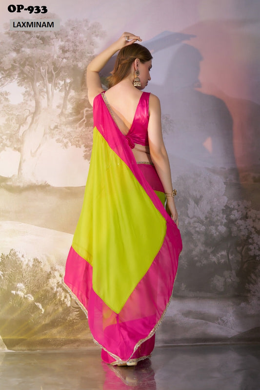Op-933 Laxminam Chiffon Sarees