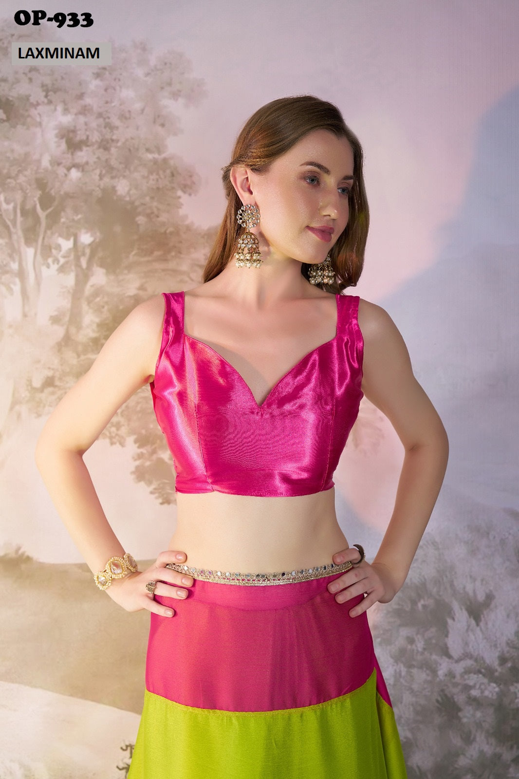 Op-933 Laxminam Chiffon Sarees