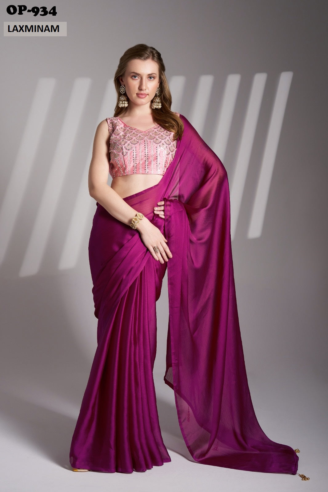 Op-934 Laxminam Chiffon Sarees
