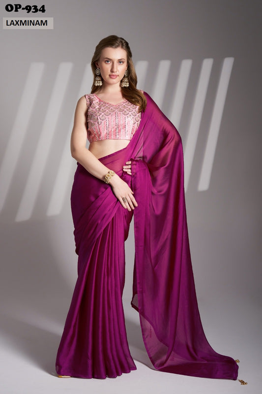 Op-934 Laxminam Chiffon Sarees