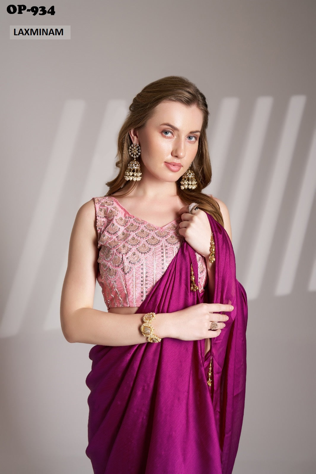 Op-934 Laxminam Chiffon Sarees