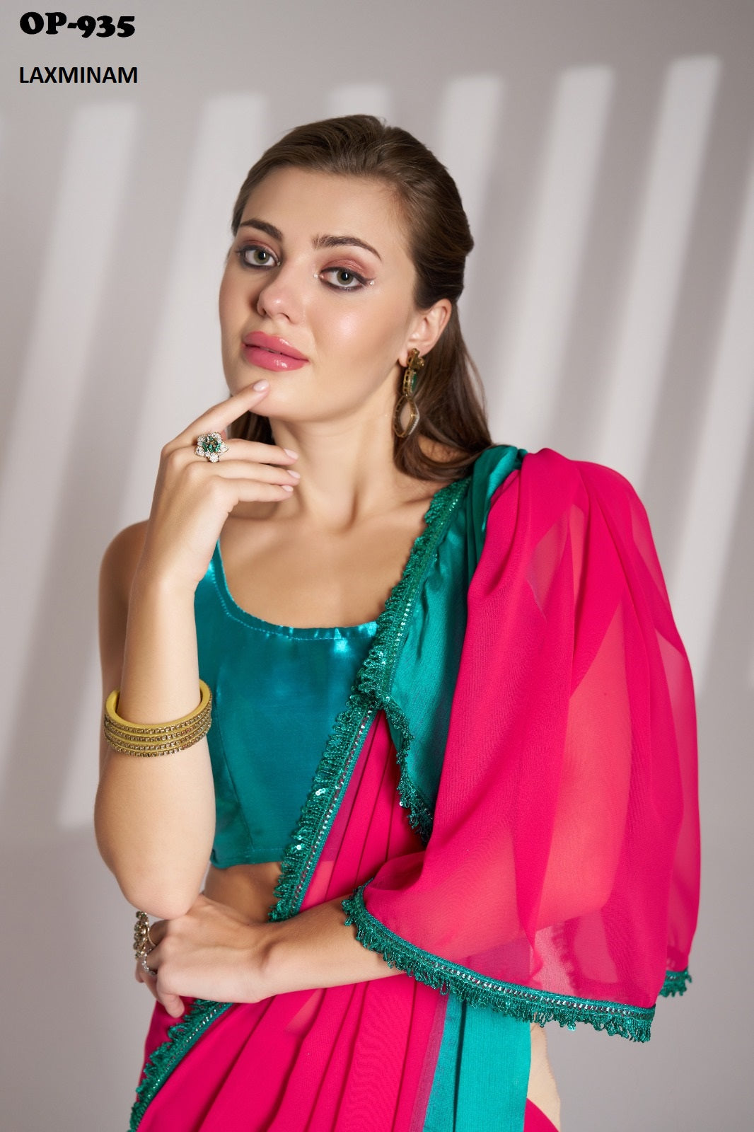 Op-935 Laxminam Chiffon Sarees