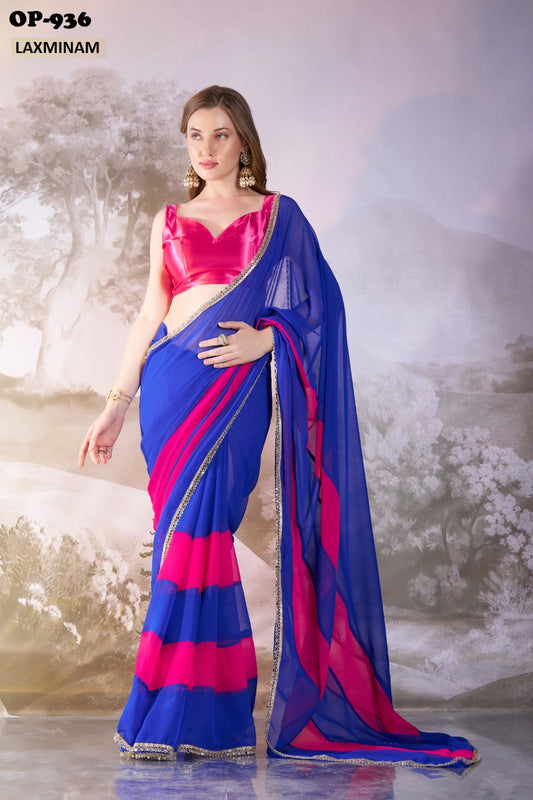 Op-936 Laxminam Chiffon Sarees