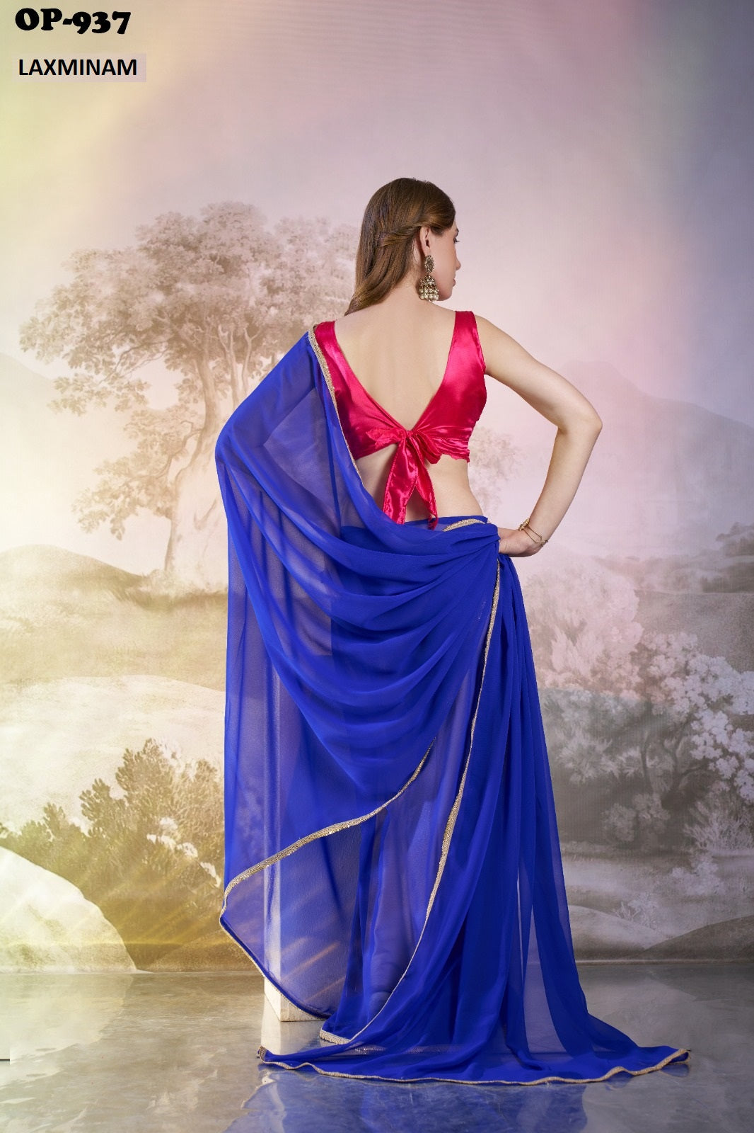 Op-937 Laxminam Chiffon Sarees