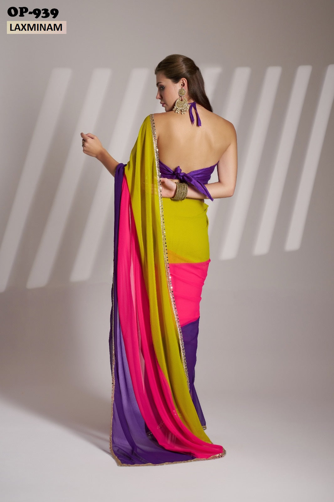 Op-939 Laxminam Chiffon Sarees