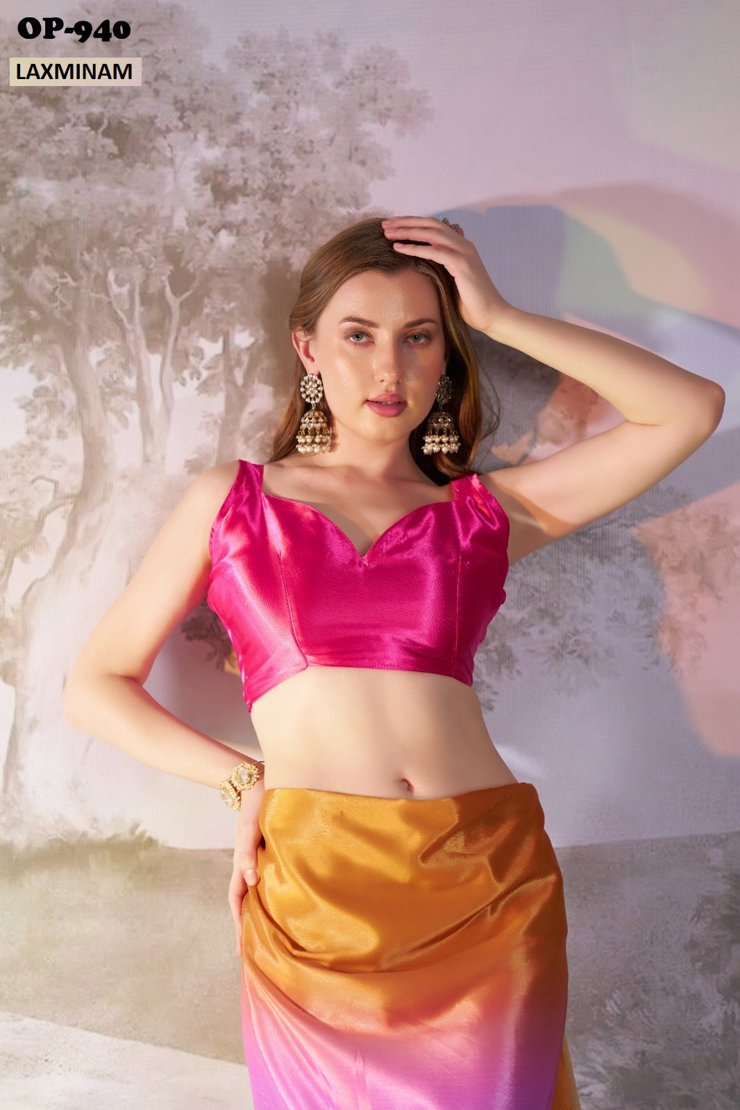 Op-940 Laxminam Chiffon Sarees