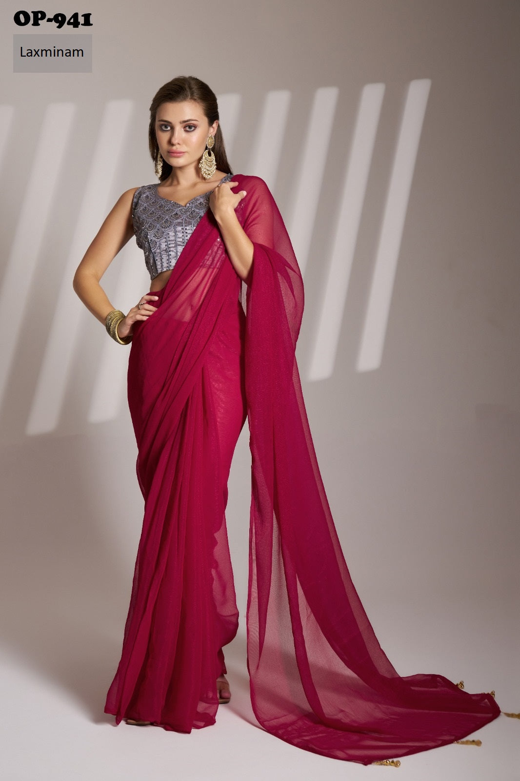Op-941 Laxminam Shimmer Sarees