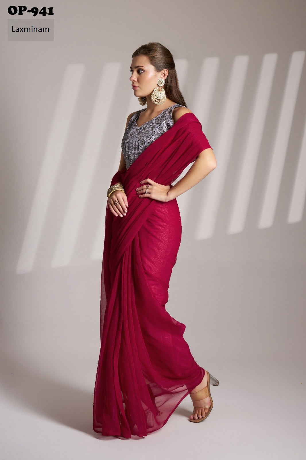 Op-941 Laxminam Shimmer Sarees