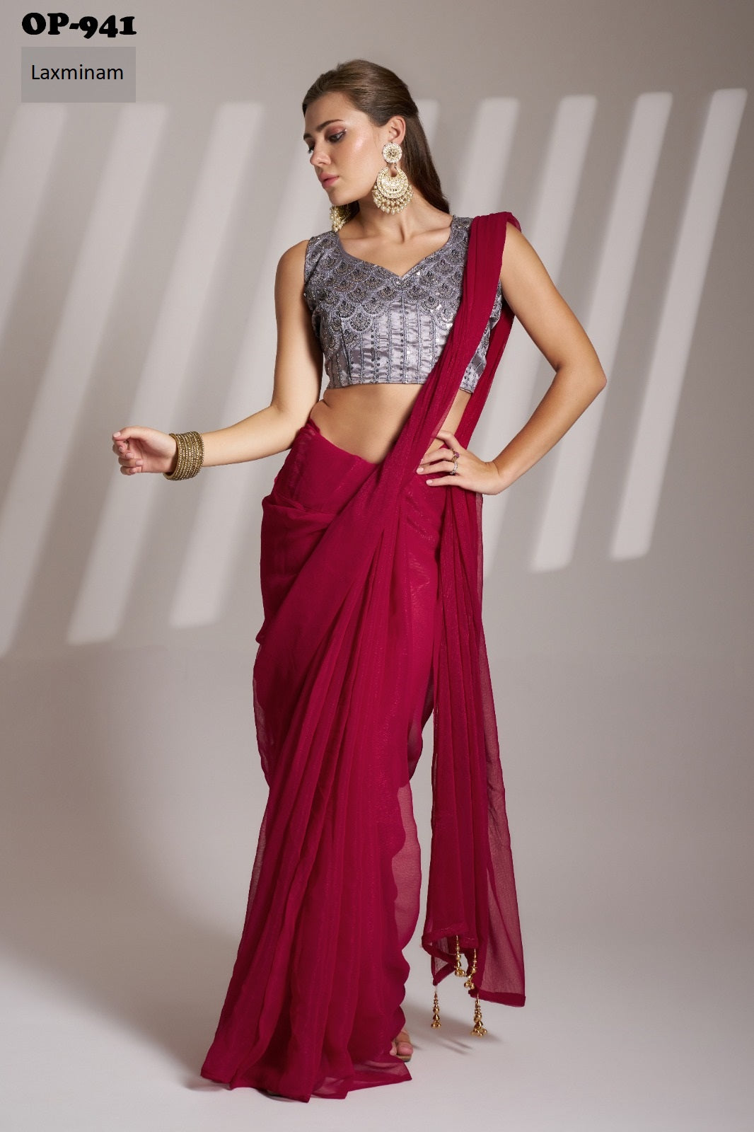 Op-941 Laxminam Shimmer Sarees