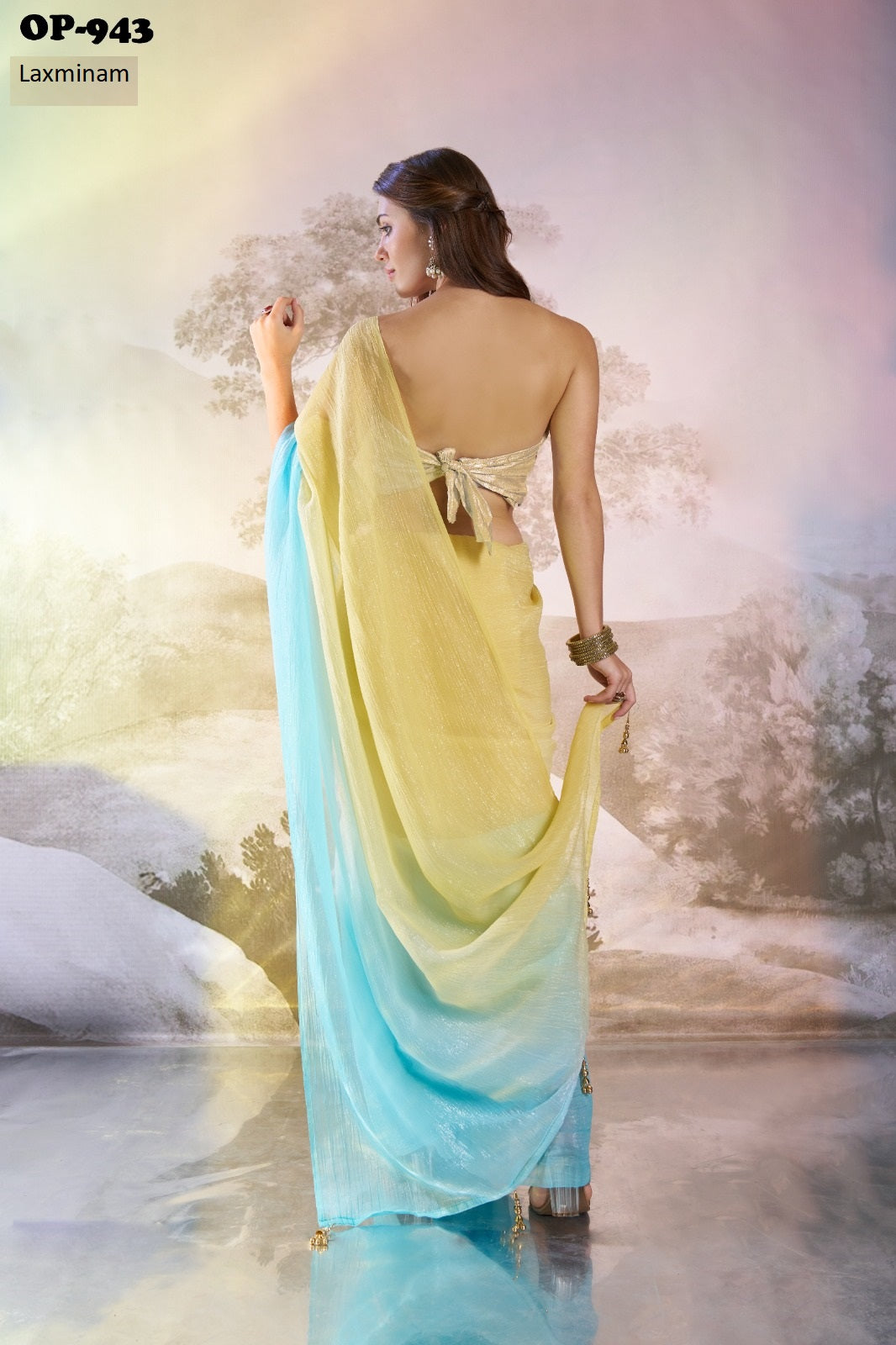 Op-943 Laxminam Chiffon Sarees