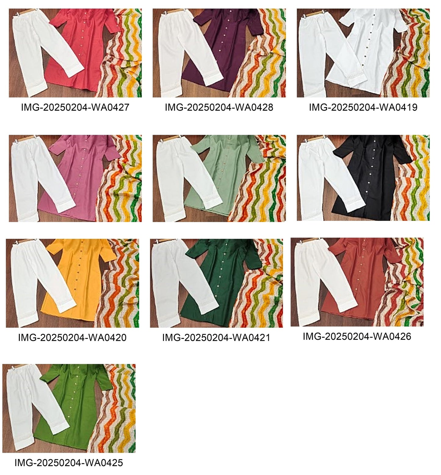 Orange Non-Branded Stkri Slub Cotton Readymade Suits