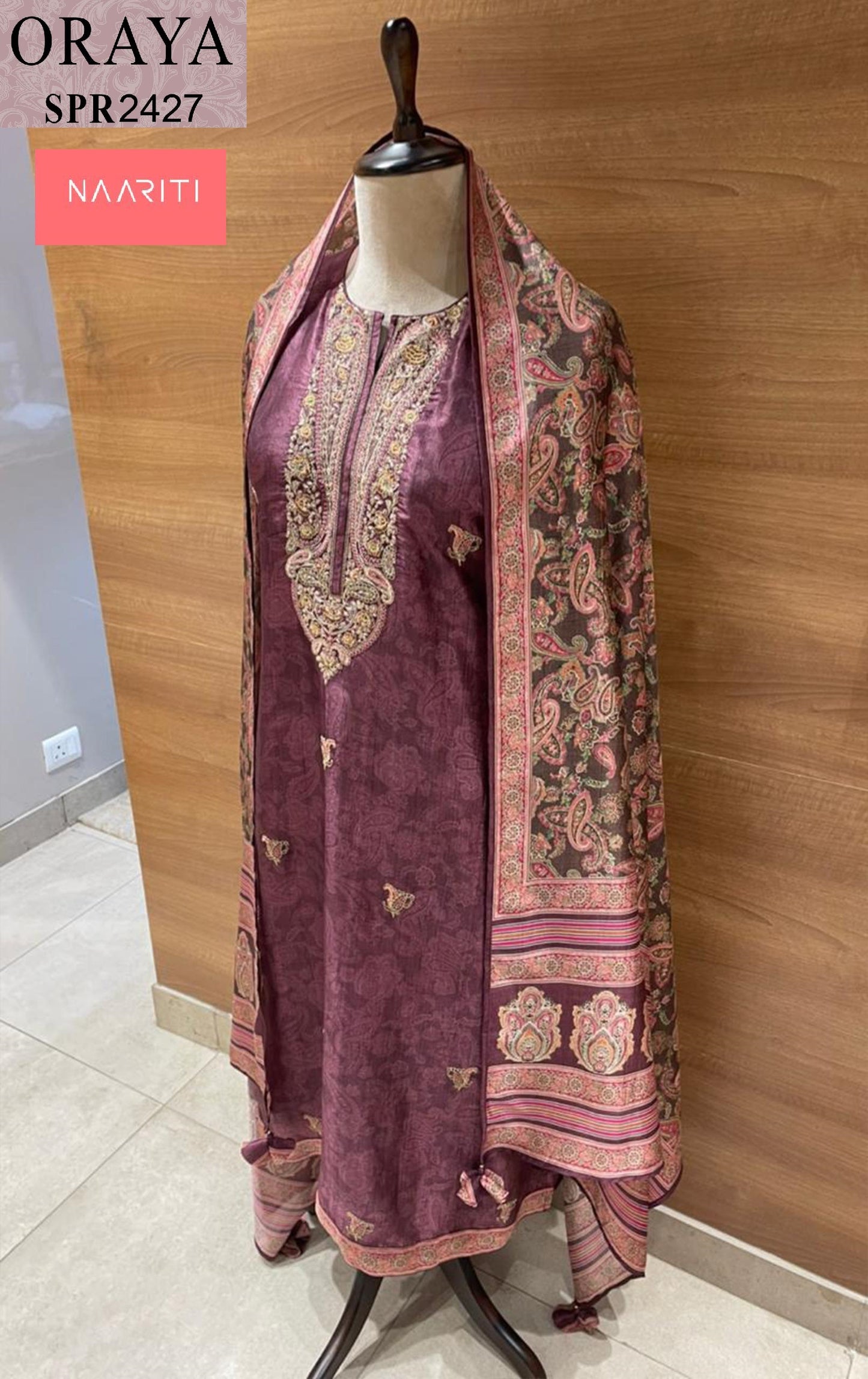 Oraya 2427 Naariti Silk Unstitched Suits