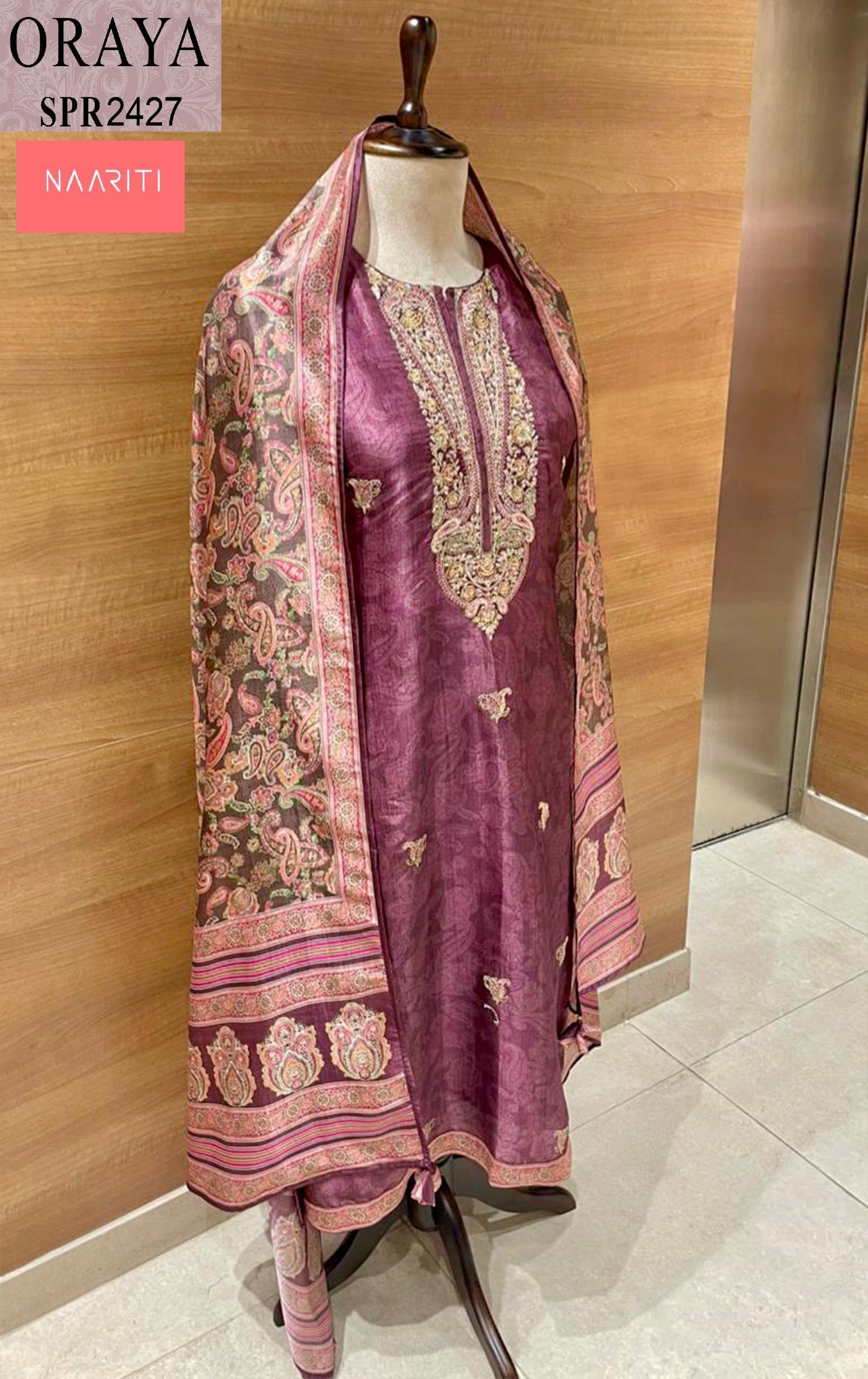 Oraya 2427 Naariti Silk Unstitched Suits