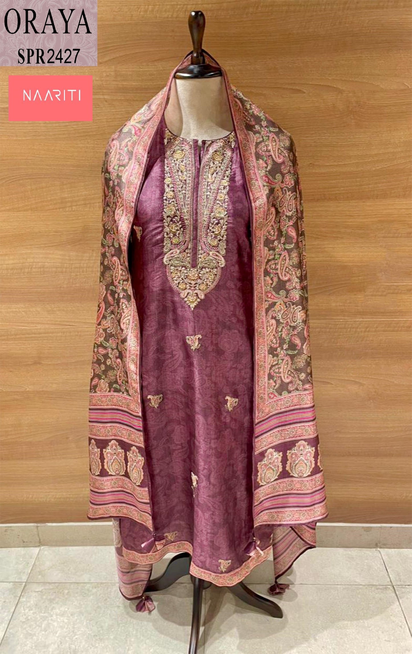 Oraya 2427 Naariti Silk Unstitched Suits