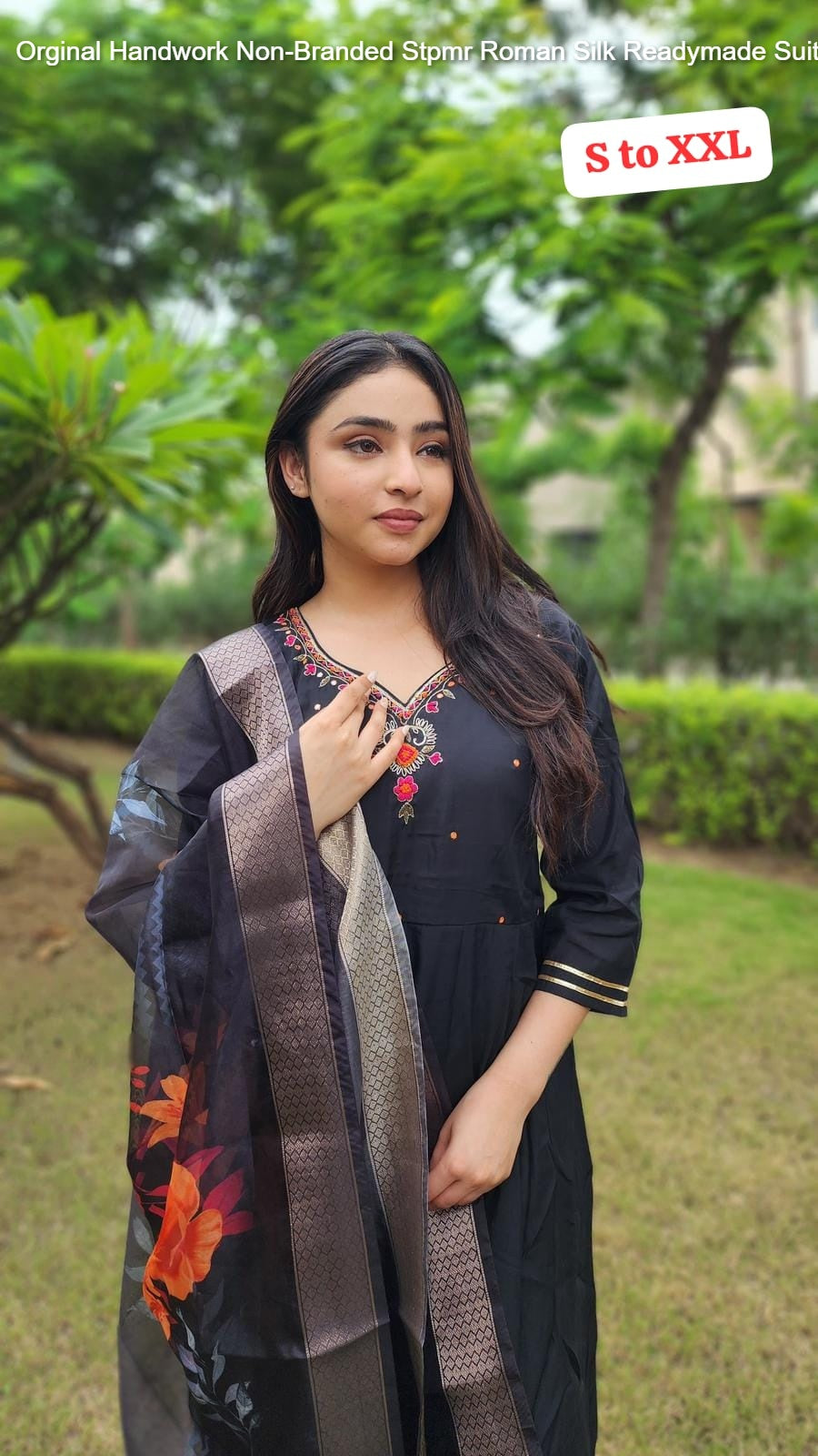 Orginal Handwork Non-Branded Stpmr Roman Silk Readymade Suits