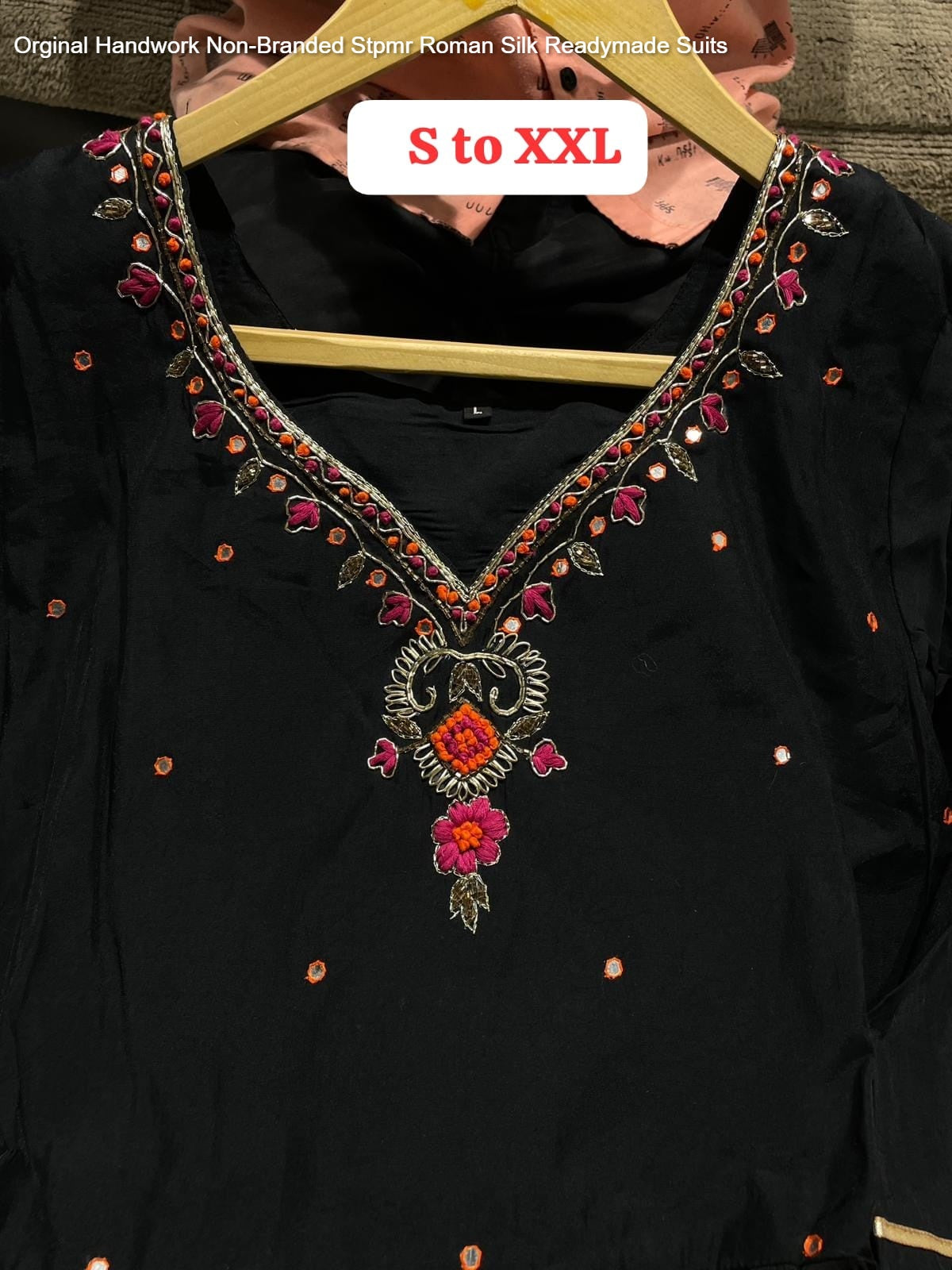 Orginal Handwork Non-Branded Stpmr Roman Silk Readymade Suits