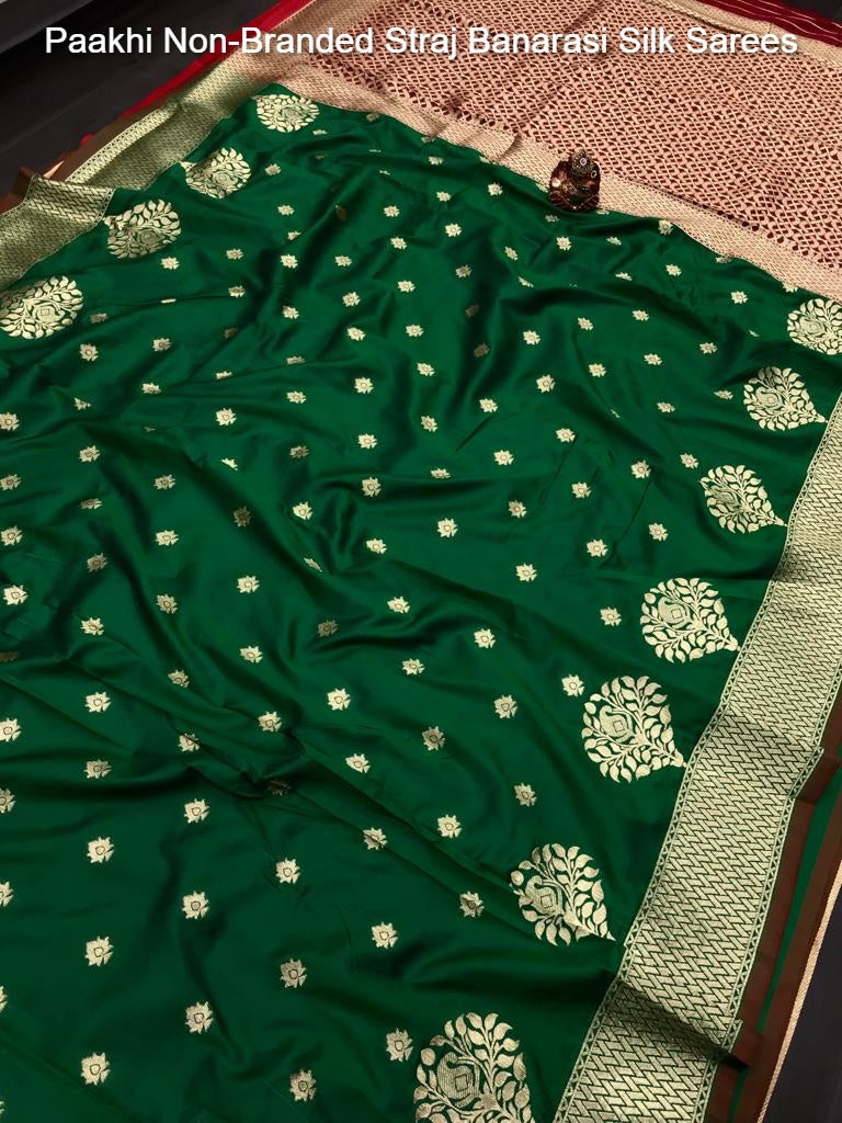 Paakhi Non-Branded Straj Banarasi Silk Sarees
