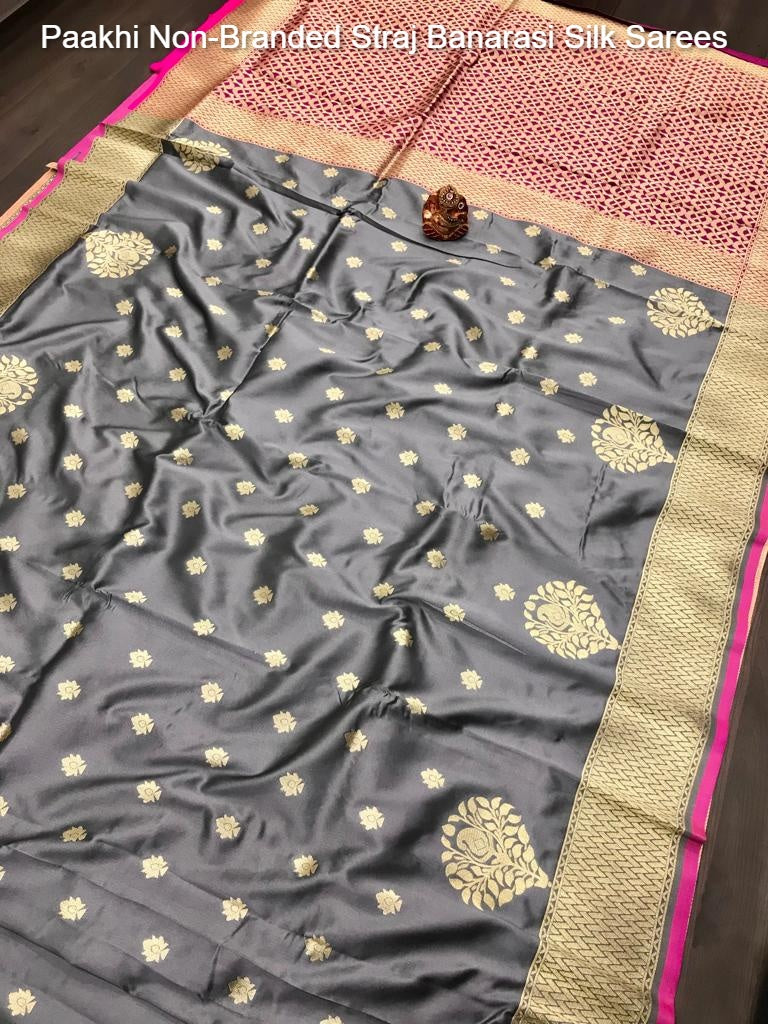 Paakhi Non-Branded Straj Banarasi Silk Sarees