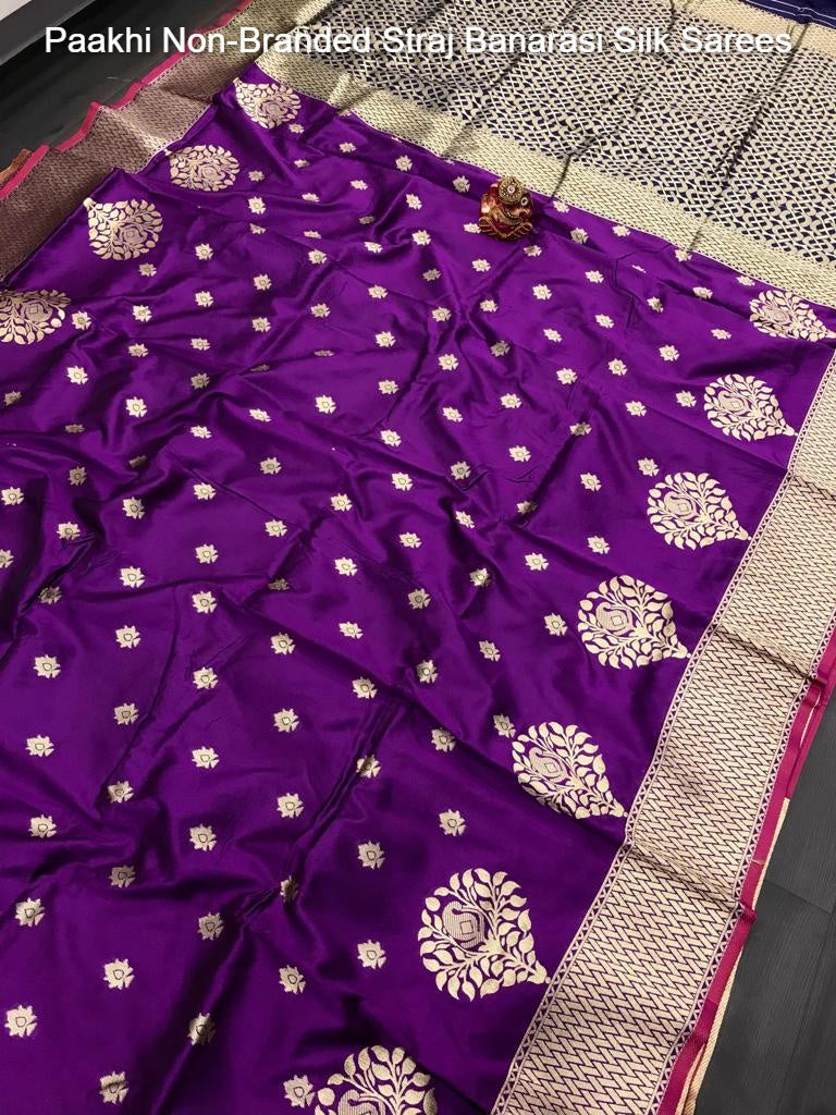 Paakhi Non-Branded Straj Banarasi Silk Sarees