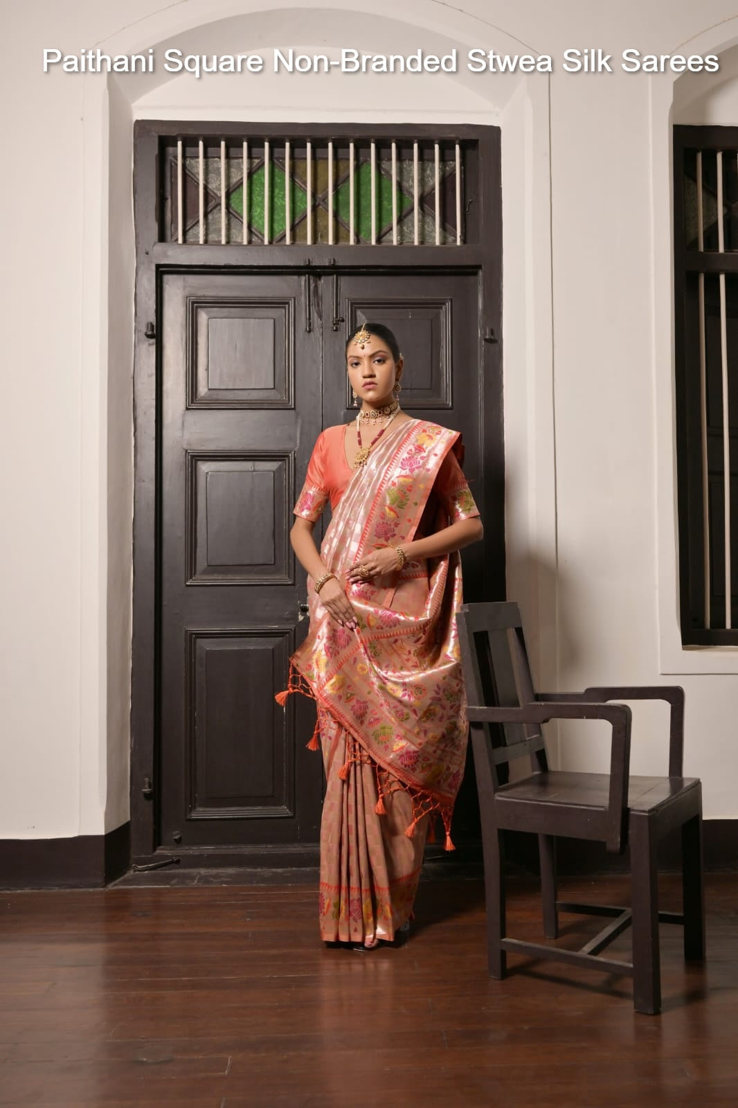Paithani Square Non-Branded Stwea Silk Sarees