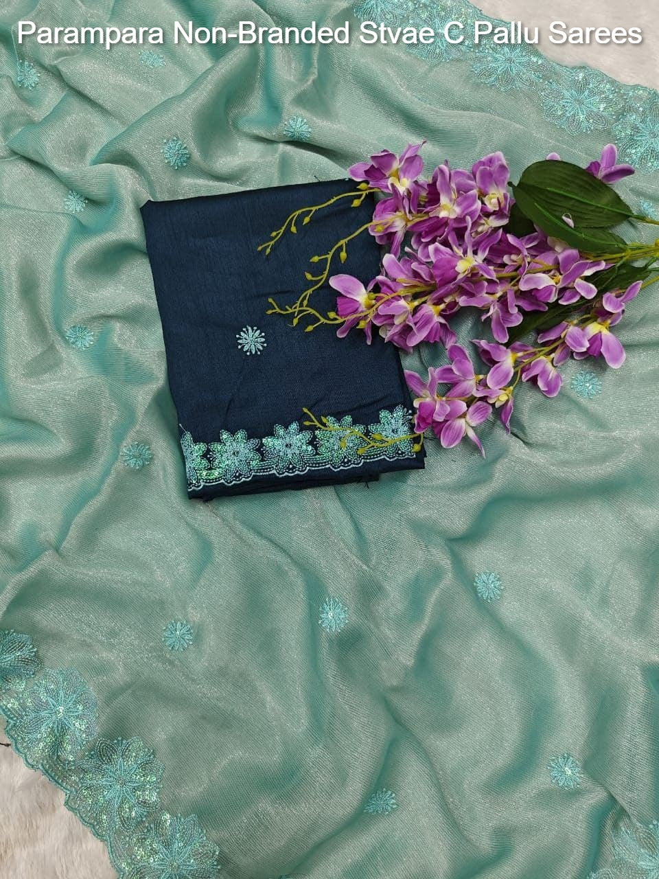 Parampara Non-Branded Stvae C Pallu Sarees