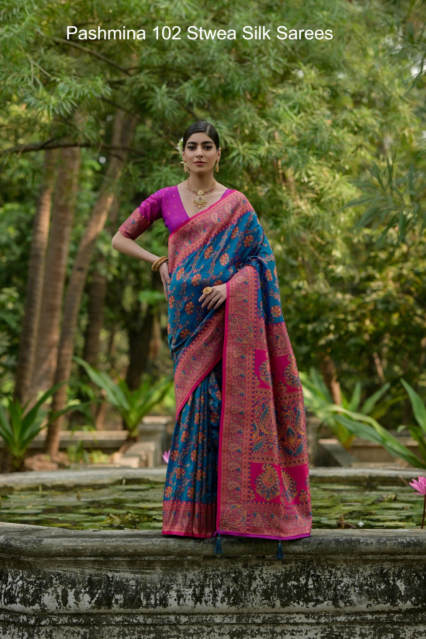 Pashmina 102 Stwea Silk Sarees