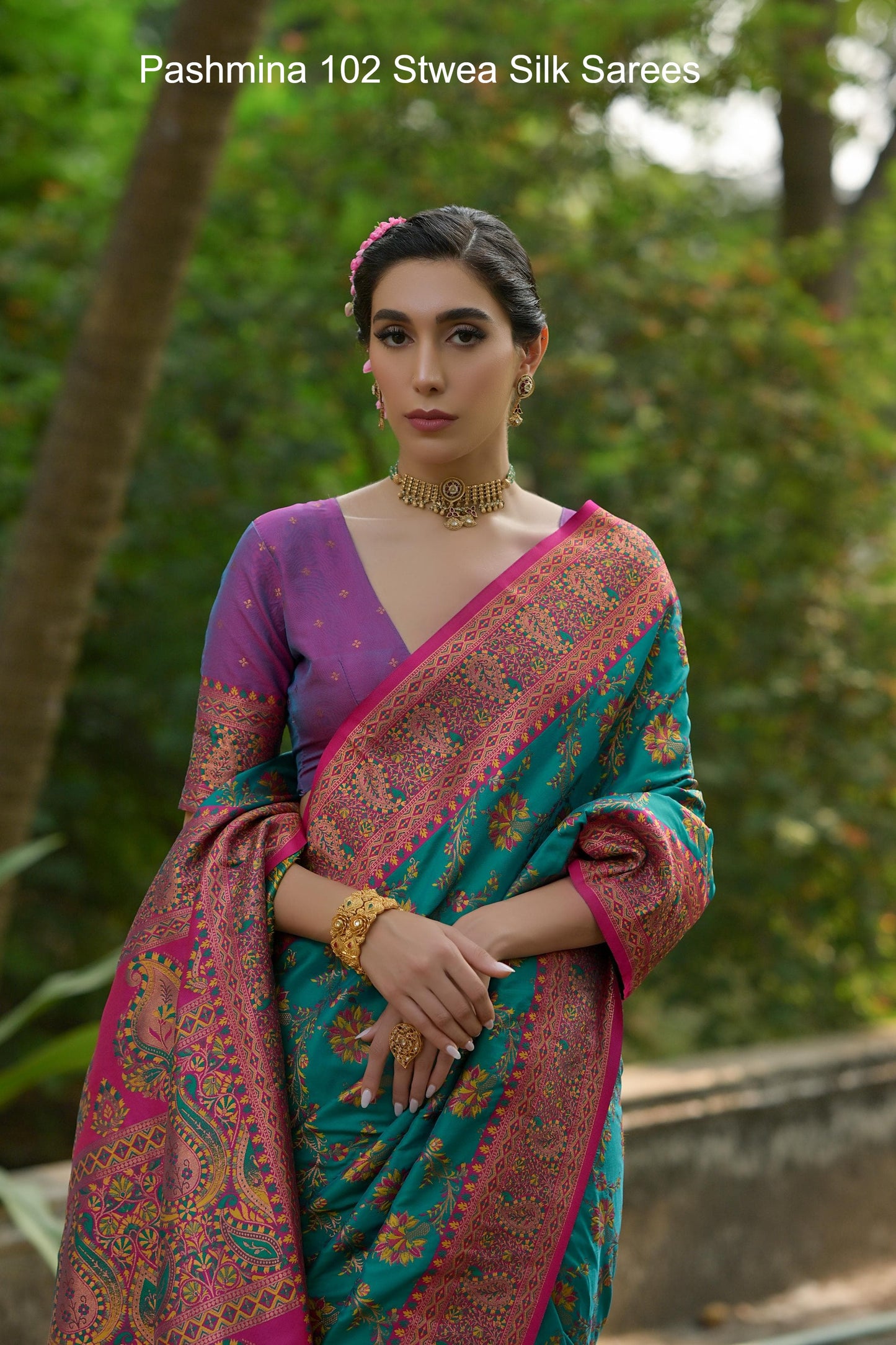 Pashmina 102 Stwea Silk Sarees