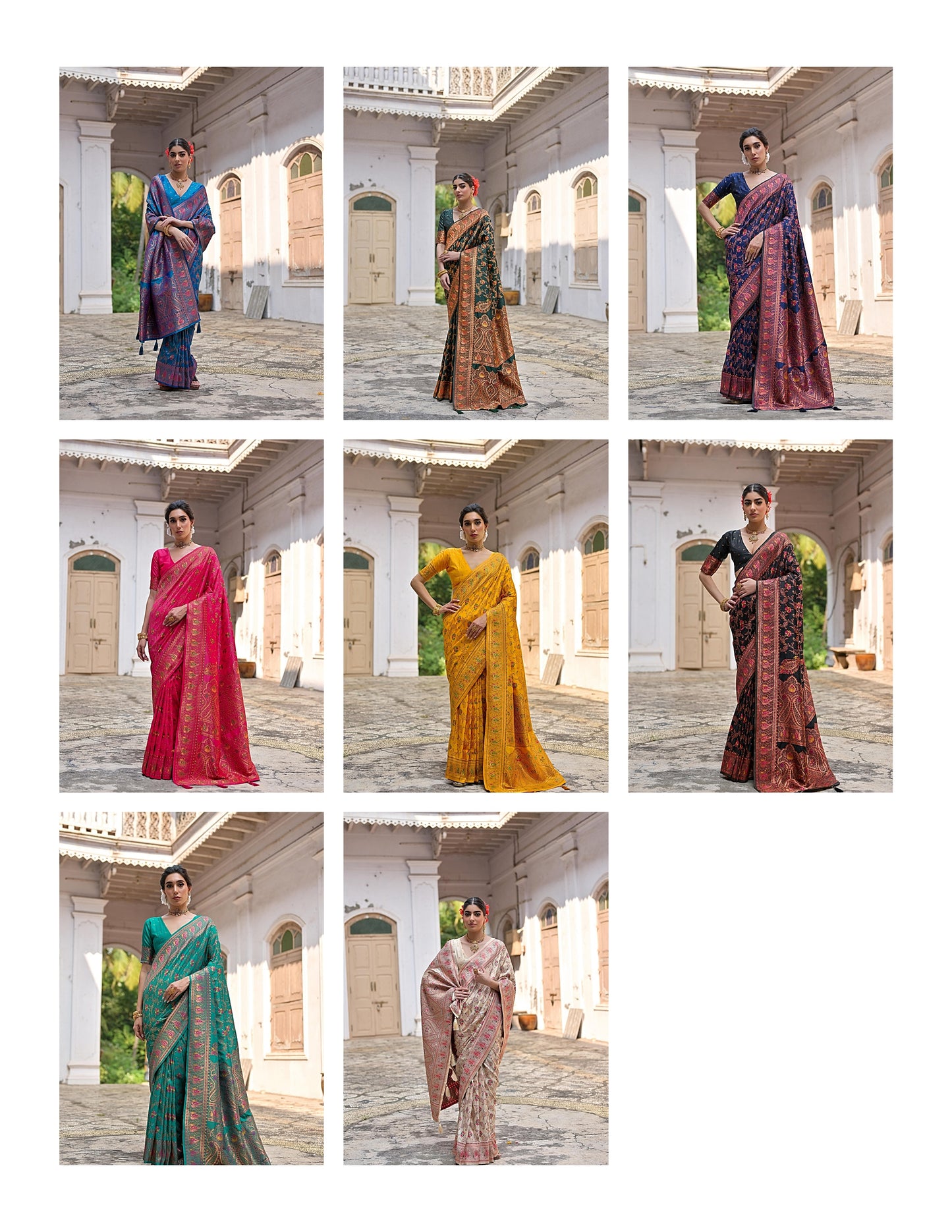 Pashmina Silk 101 Non-Branded Stwea Meena Work Sarees