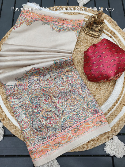 Pashmina Vol-1 Non-Branded Stvan Silk Sarees