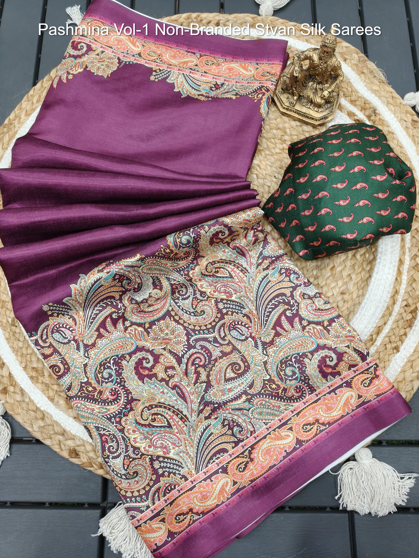 Pashmina Vol-1 Non-Branded Stvan Silk Sarees