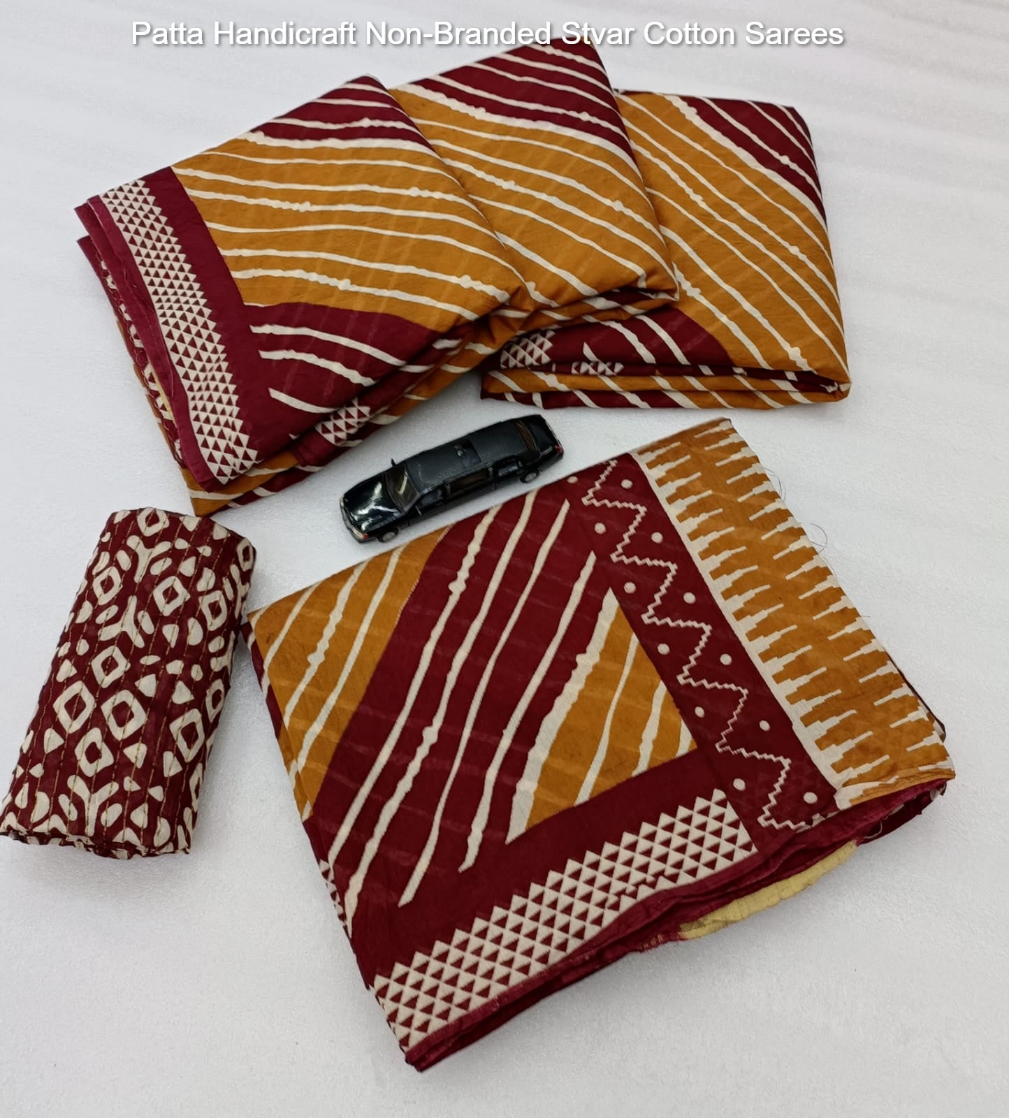 Patta Handicraft Non-Branded Stvar Cotton Sarees