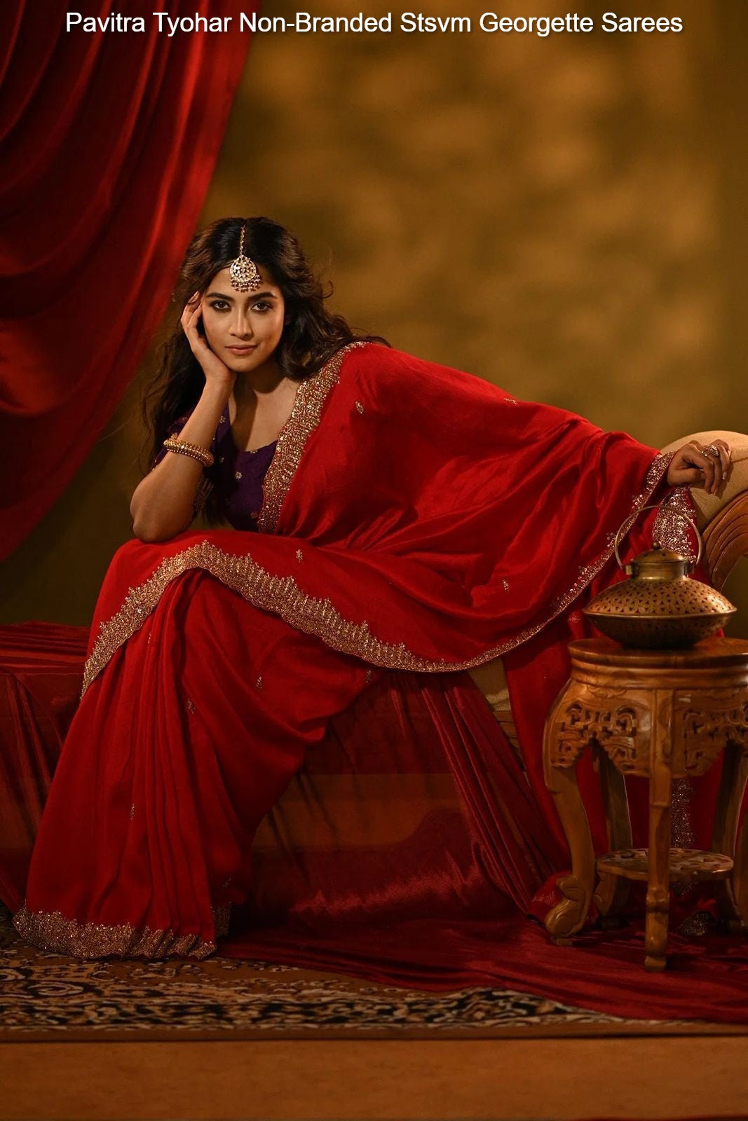 Pavitra Tyohar Non-Branded Stsvm Georgette Sarees