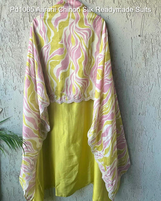 Pd1065 Aarohi Chinon Silk Readymade Suits