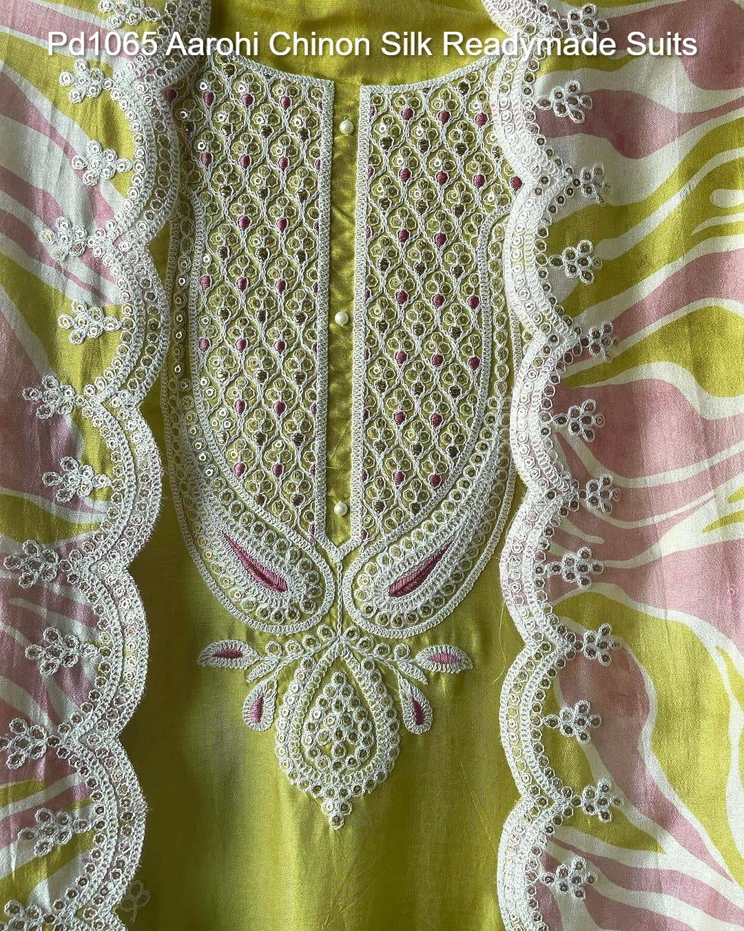 Pd1065 Aarohi Chinon Silk Readymade Suits